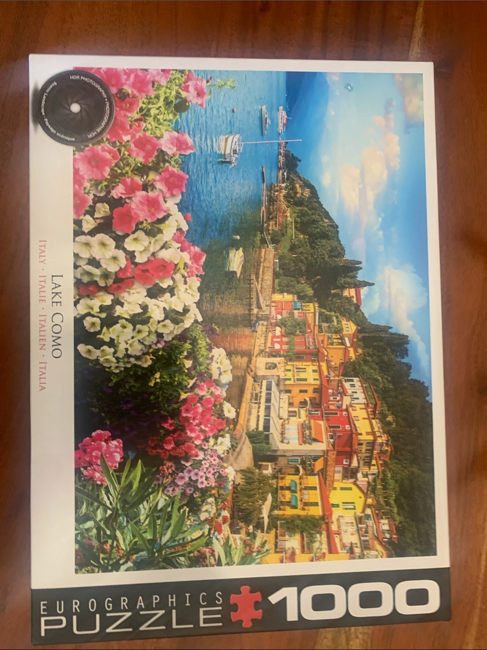Lake Como 1000-Piece Puzzle - Colorful Scenic Art Eurographics
